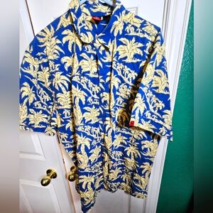 Ocean Pacific Cotton Vtg Hawaiian Cotton Shirt
